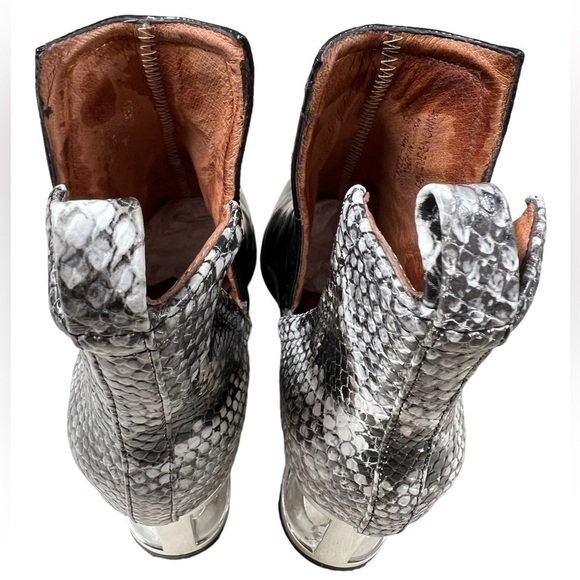 JEFFREY CAMPBELL Leather Snakeskin Orwell Boots - Picture 14 of 14